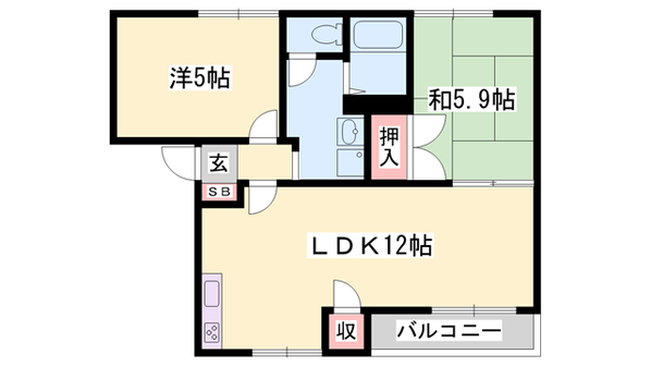 リバーサイドⅡの物件間取画像